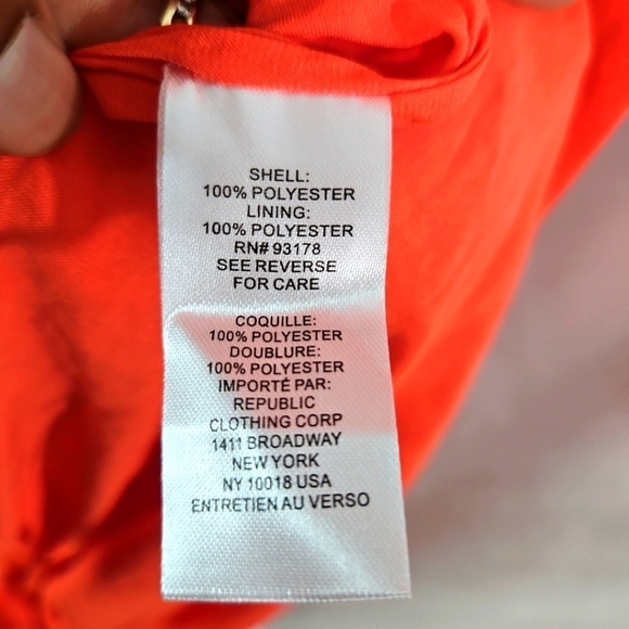 Elie Tahari Orange Maxi Dress Size 16 - Picture 10 of 11